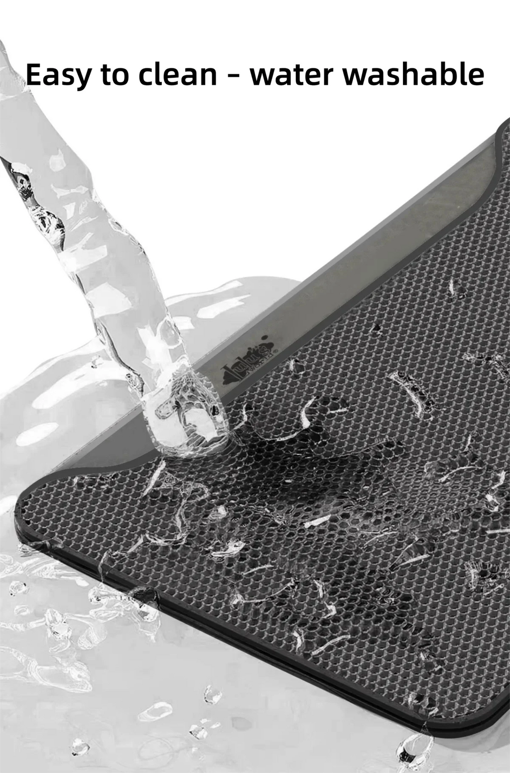 Tapis de litière double couche pour chat