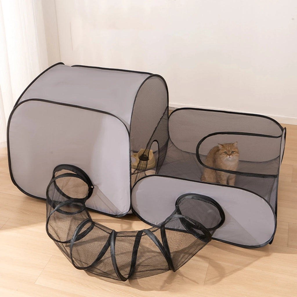 Tunnel pour chats ou rongeurs pliable
