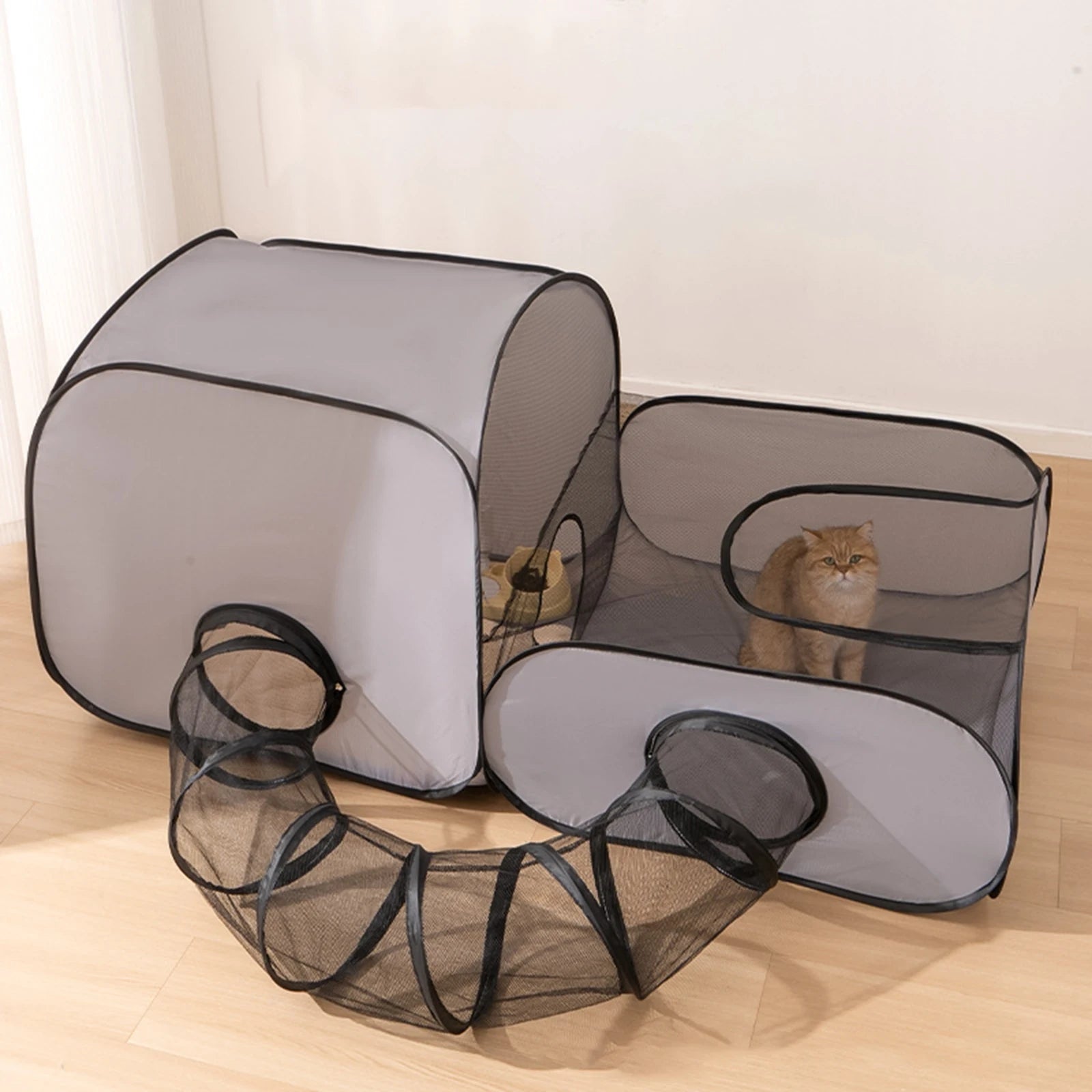 Tunnel pour chats ou rongeurs pliable