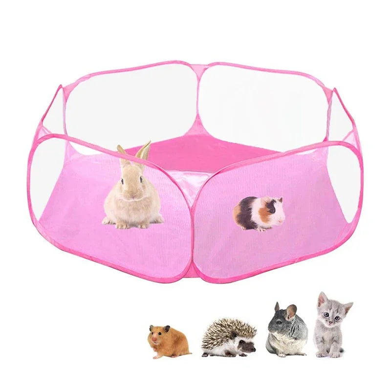 Cage portable transparente pour petits animaux de compagnie
