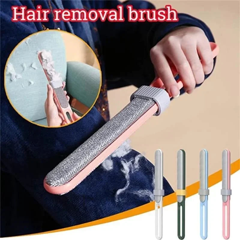 Brosse électrostatique double face pour éliminer les poils d'animaux