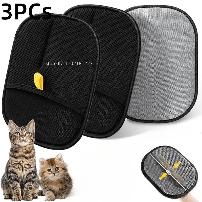 Gants de toilettage pour poile d'animaux