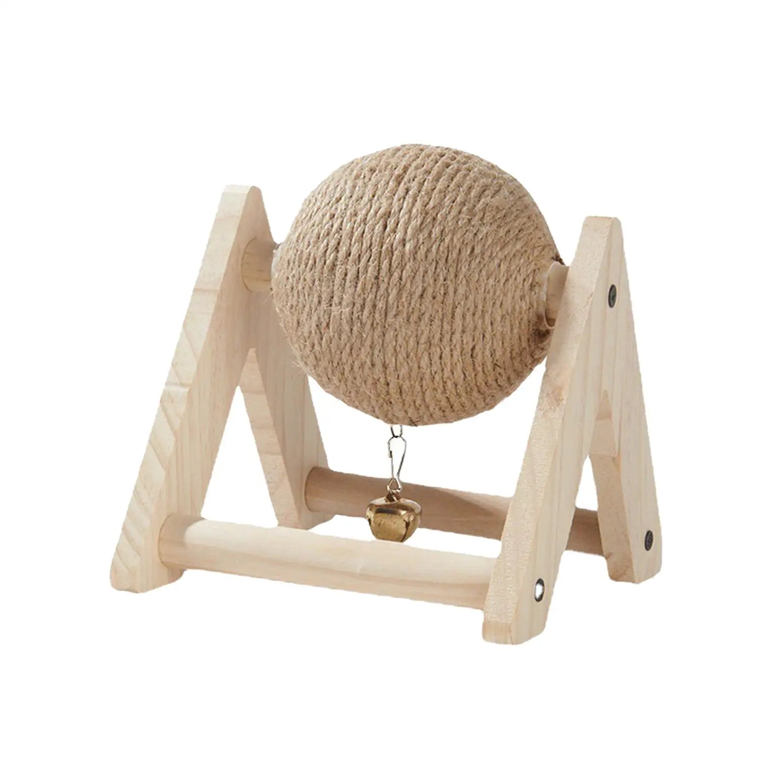 Balle à gratter en sisal avec support