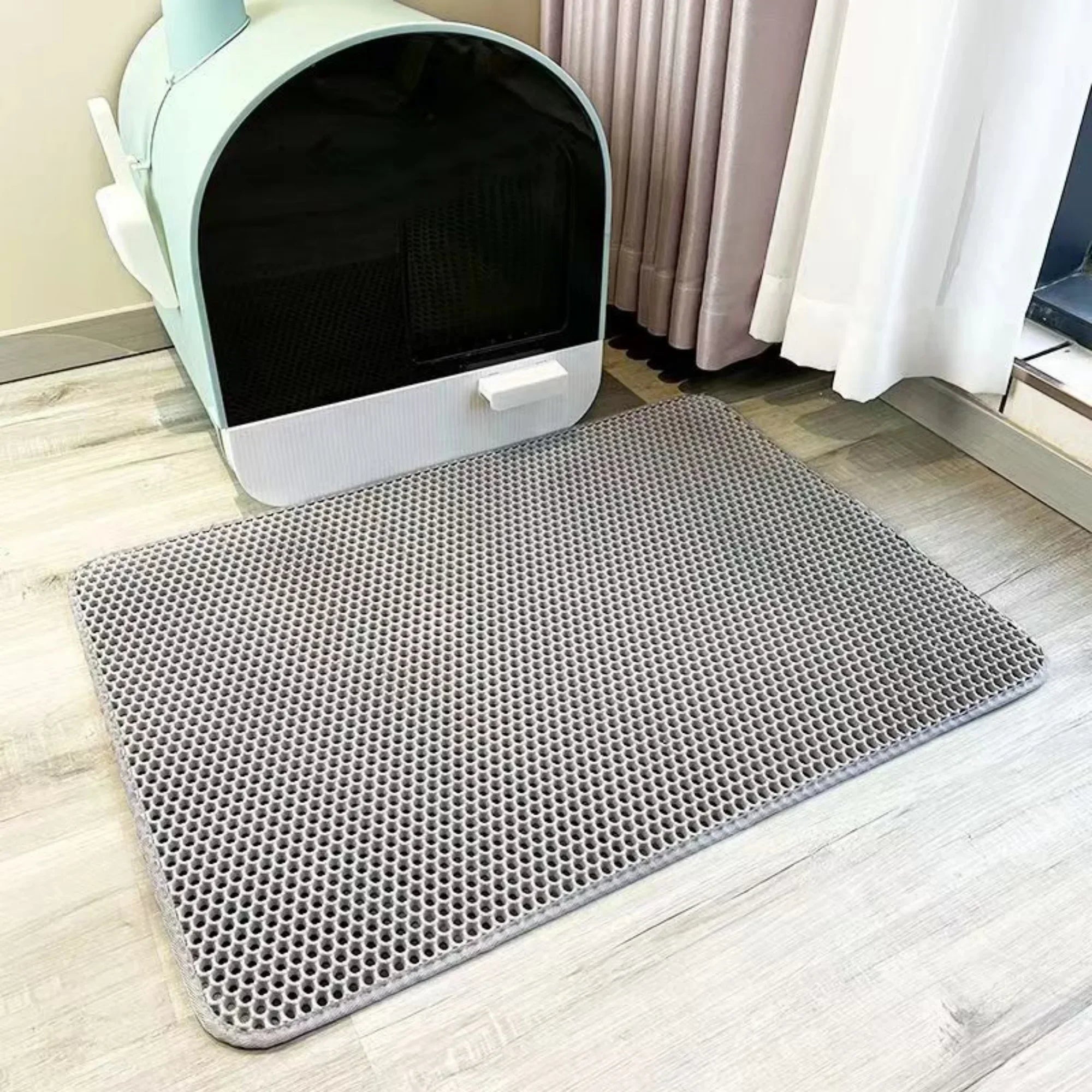 Tapis de litière extra large pour chat