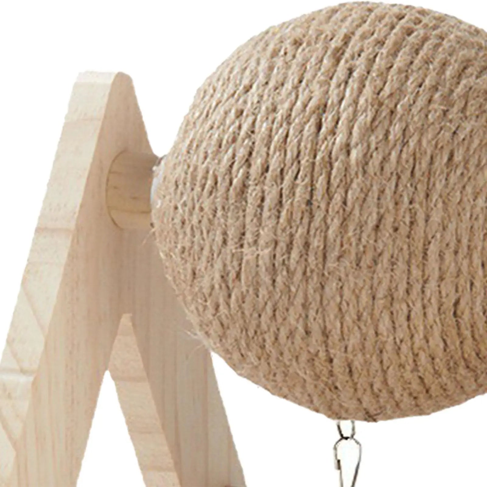 Balle à gratter en sisal avec support