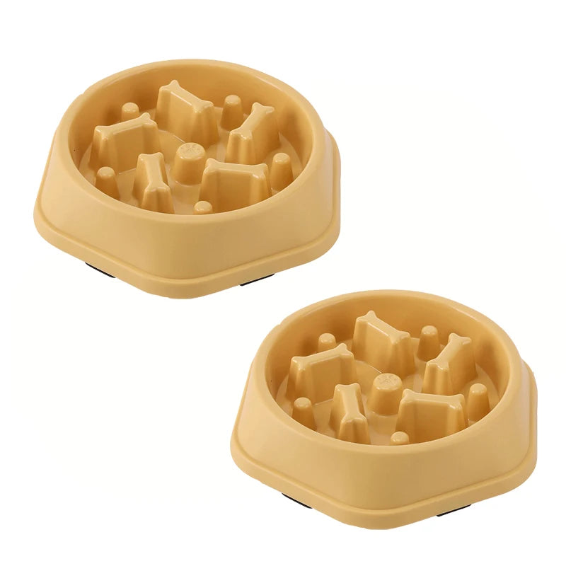 Gamelle anti-glouton antidérapante pour chien et chat
