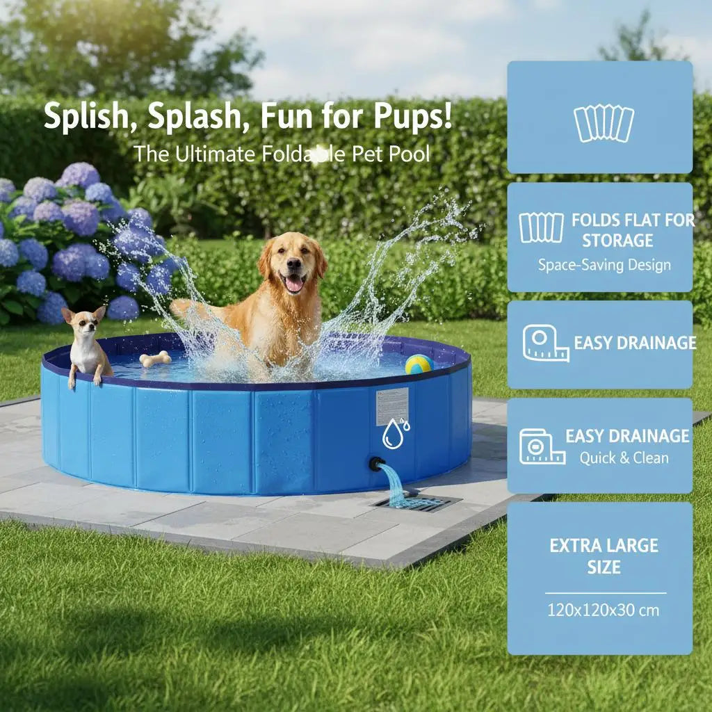 Piscine pliable pour chien