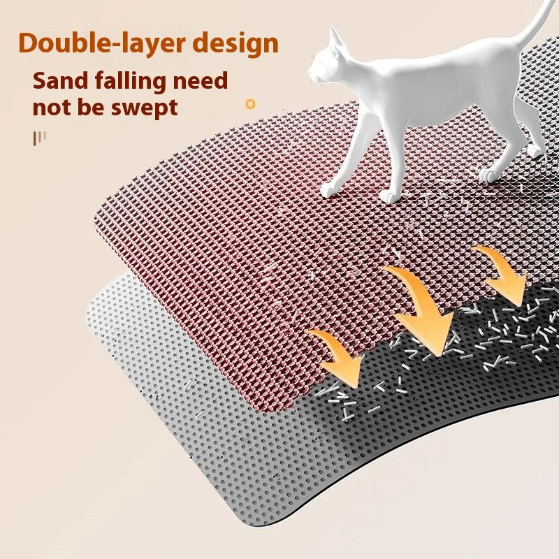 Tapis de litière extra large pour chat