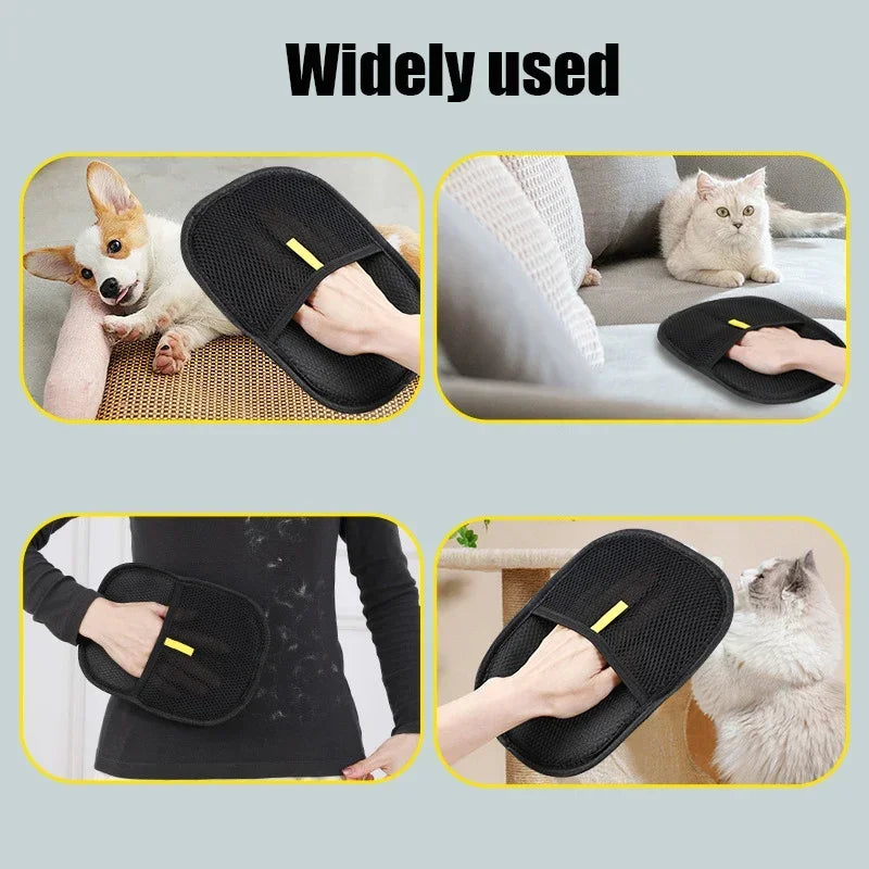 Gants de toilettage pour poile d'animaux
