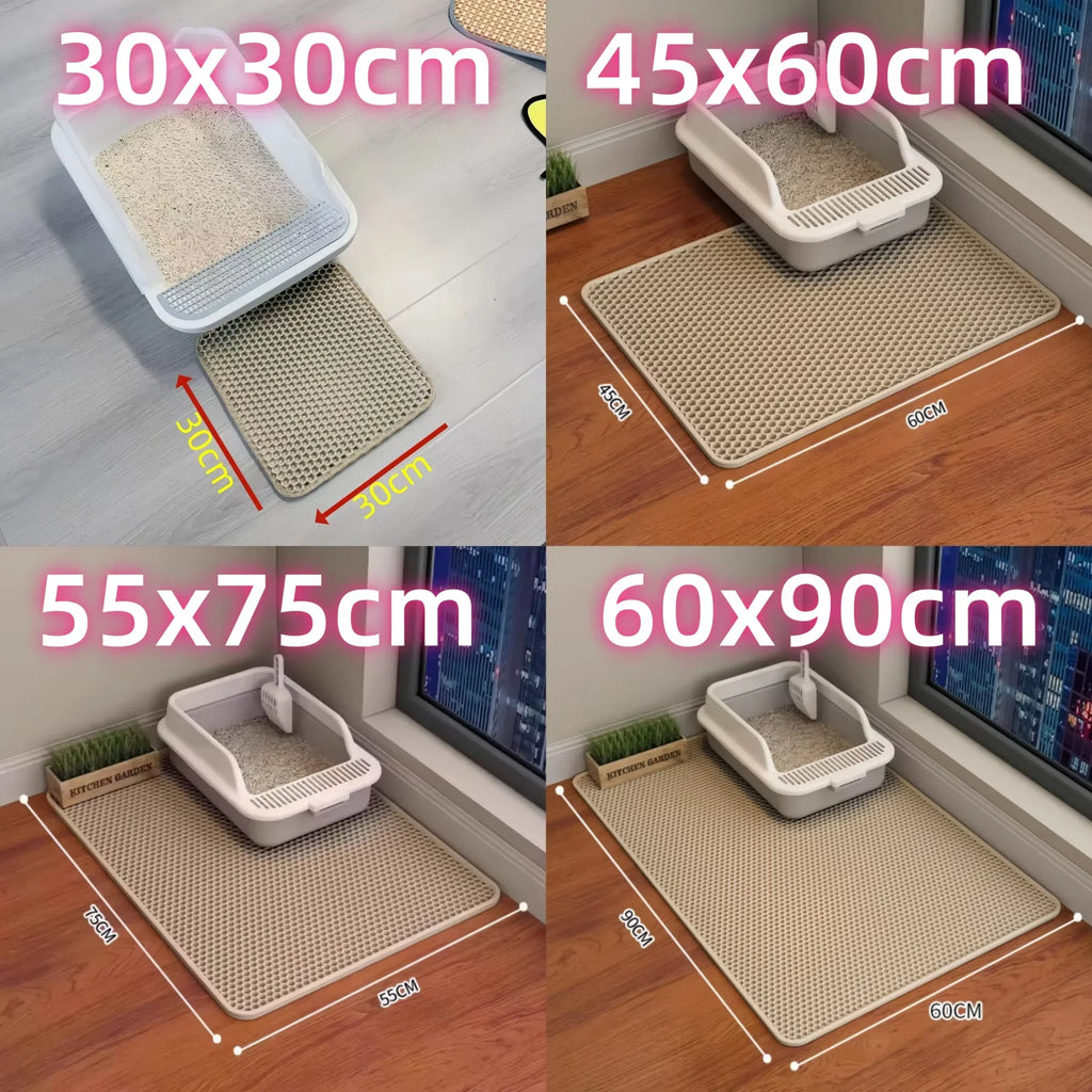 Tapis de litière extra large pour chat