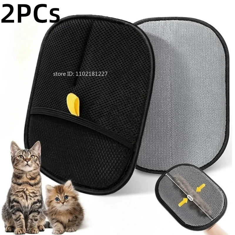 Gants de toilettage pour poile d'animaux