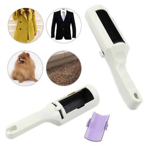 Brosse autonettoyante électrostatique pour vêtements