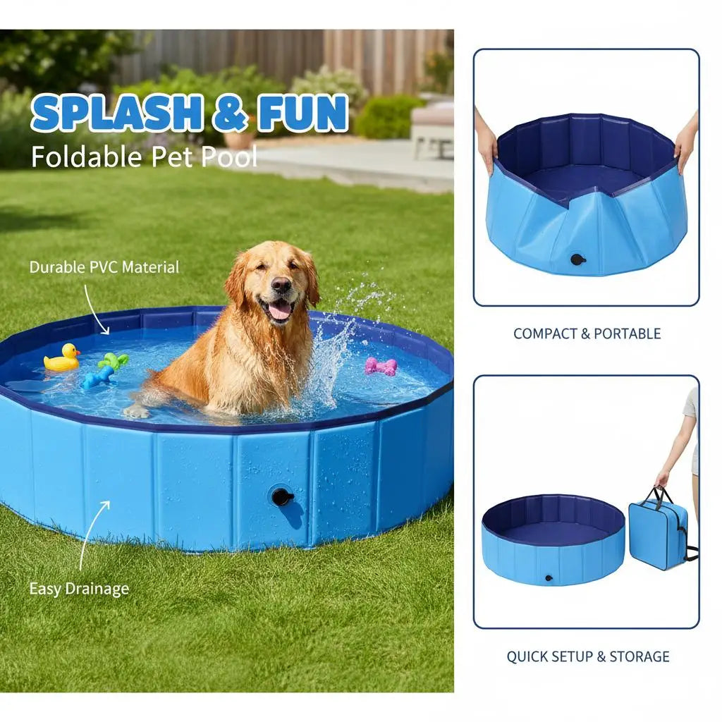 Piscine pliable pour chien