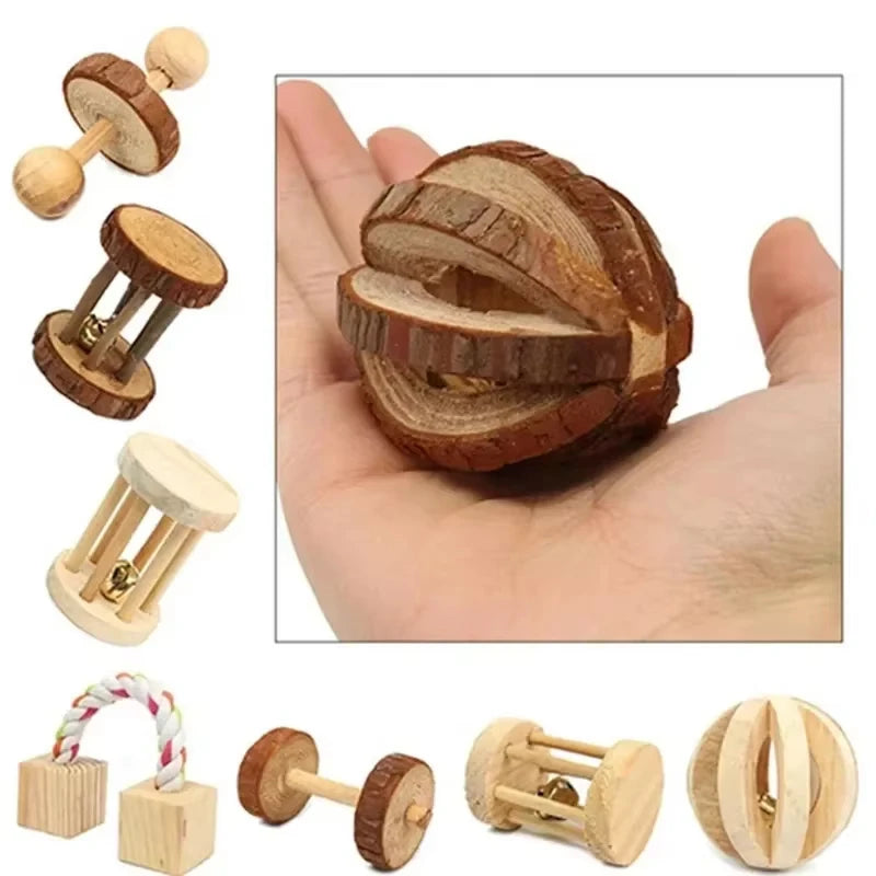 Jouets à roulettes pour petits animaux (cochon d'Inde, lapin, hamster)
