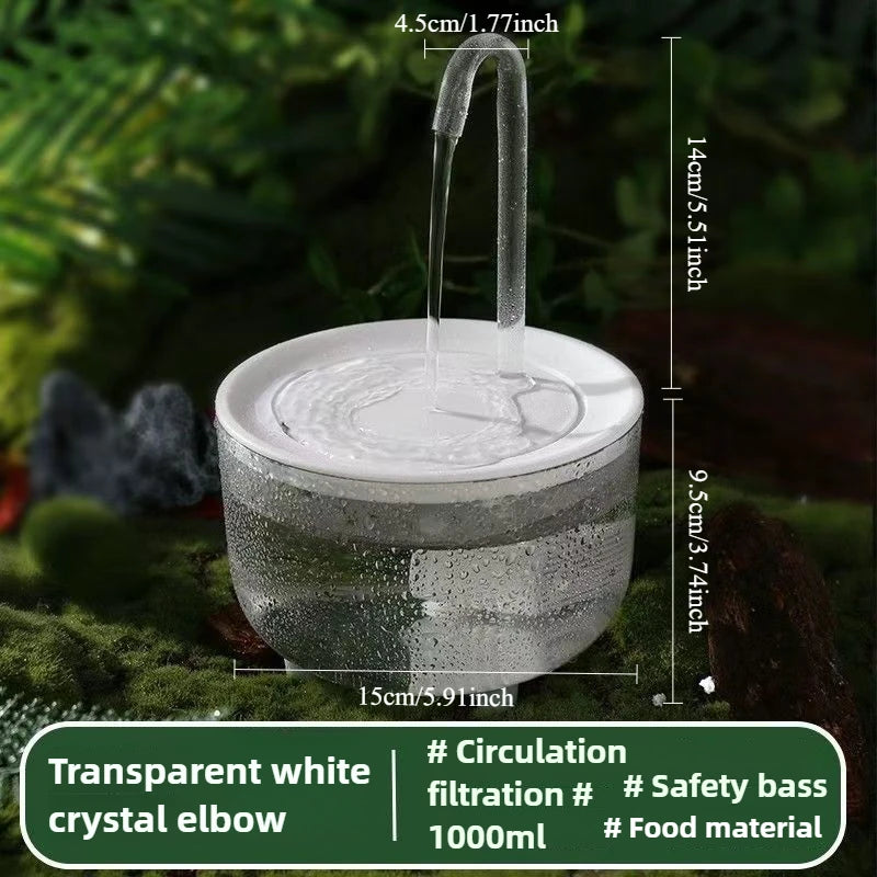Fontaine à eau 2 en 1 pour perroquets et petits animaux