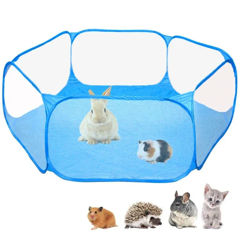 Cage portable transparente pour petits animaux de compagnie