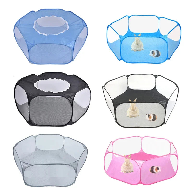 Cage portable transparente pour petits animaux de compagnie