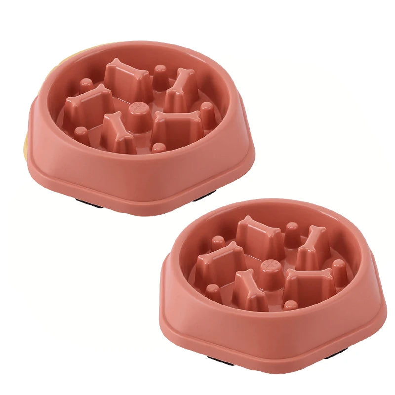 Gamelle anti-glouton antidérapante pour chien et chat
