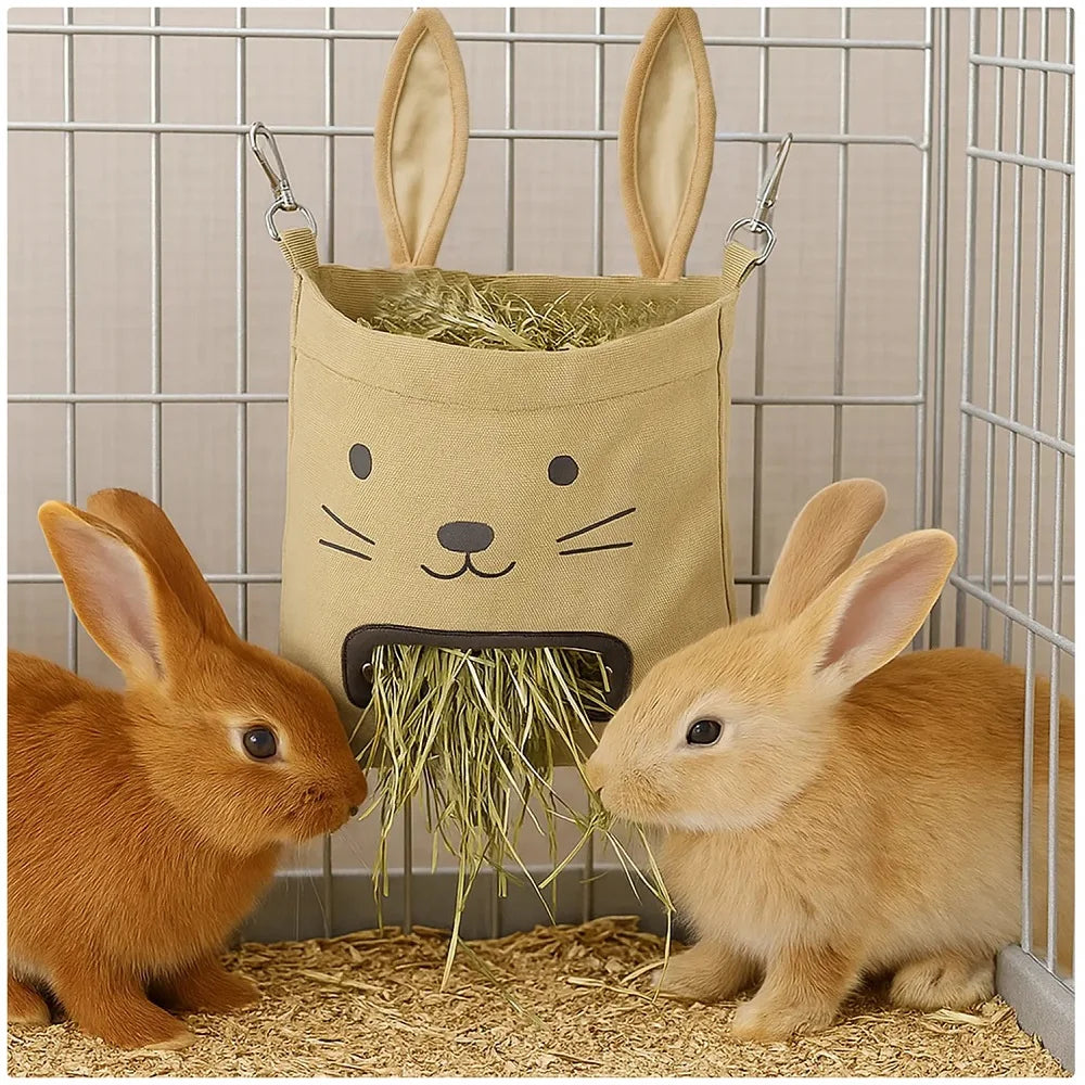 Nouveau sac à foin suspendu pour lapins